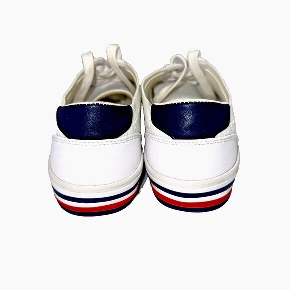 Tommy Hilfiger Women Logo Sneaker White Ivory  Quiet Luxury Preppy Streetwear 7 - Picture 5 of 5